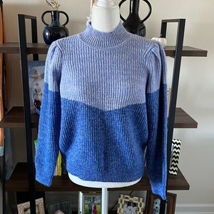 Vero Moda Blue Colorblock Sweater NWT